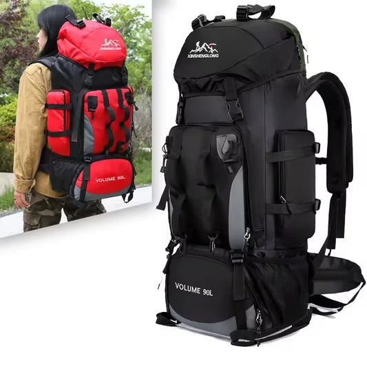 80L Waterproof Hiking Camping Backpack Trekking Bag Rucksack Large Capacity Travel Backpack Men Outdoor Sport Mountaineering Bag